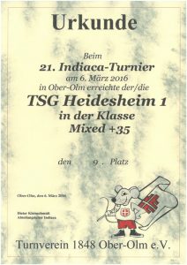 Mixed 35+, TSG Heidesheim 1