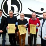 Ehrenmitgliedertreffen neue Ehrenmitglieder J. Herzbach H. Swidersky und M. Metzler 11-2014
