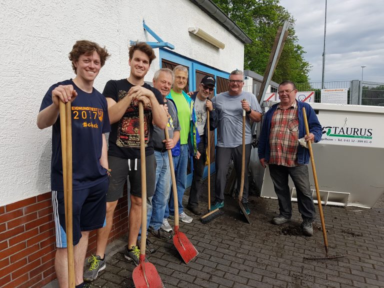 Arbeitseinsatz Kraftraumsanierung am 13.Mai