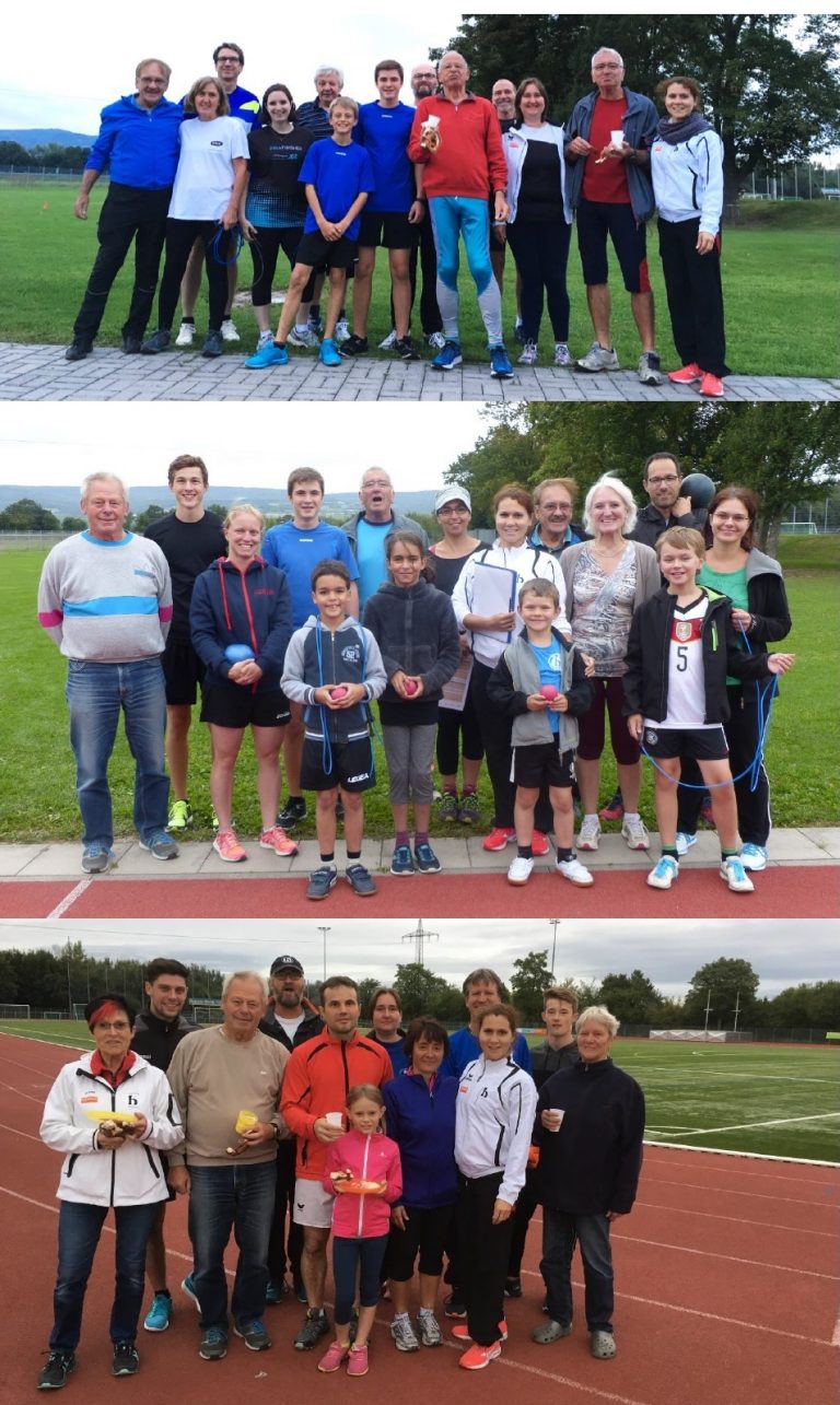 Fit beim Seilspringen und beim Schleuderball