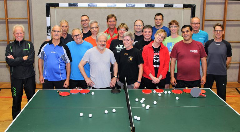 Mit der Tischtennis-Freizeitgruppe „spielend was für die Gesundheit tun“