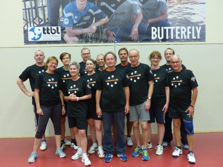 Mit der Tischtennis-Freizeitgruppe „spielend was für die Gesundheit tun“