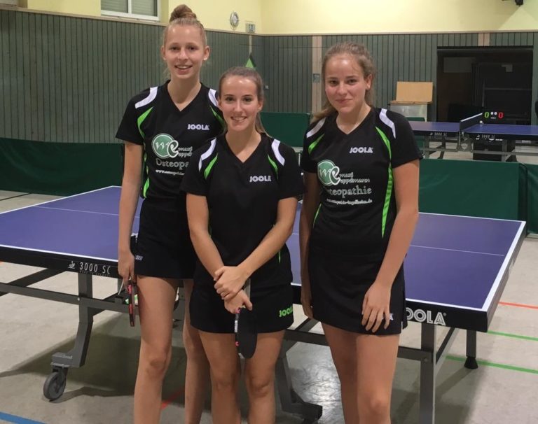 Junge Heidesheimerinnen in der 3.Tischtennis-Damenmannschaft