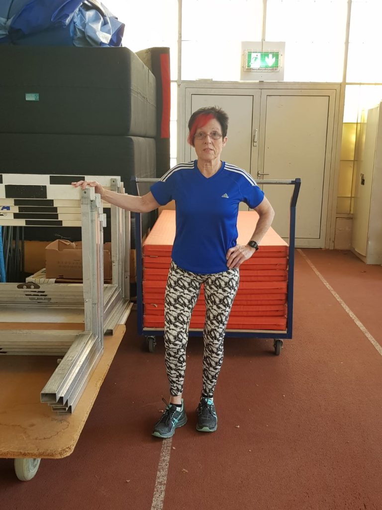 Sportabzeichenehrungen im Dreierpack für Trudel Reismann