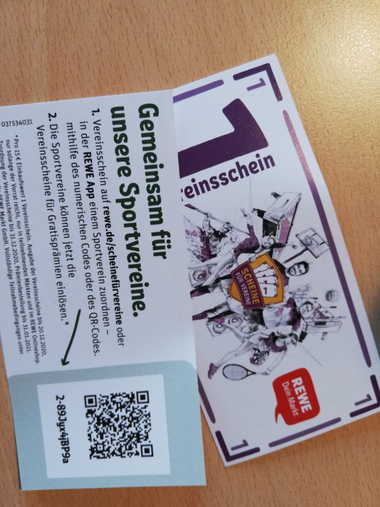 Teamgeist beweisen und mitmachen für die TSG bei REWE-Vereinsscheine Aktion