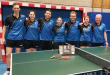 Erste TSG-Tischtennismannschaft spielt vorne mit